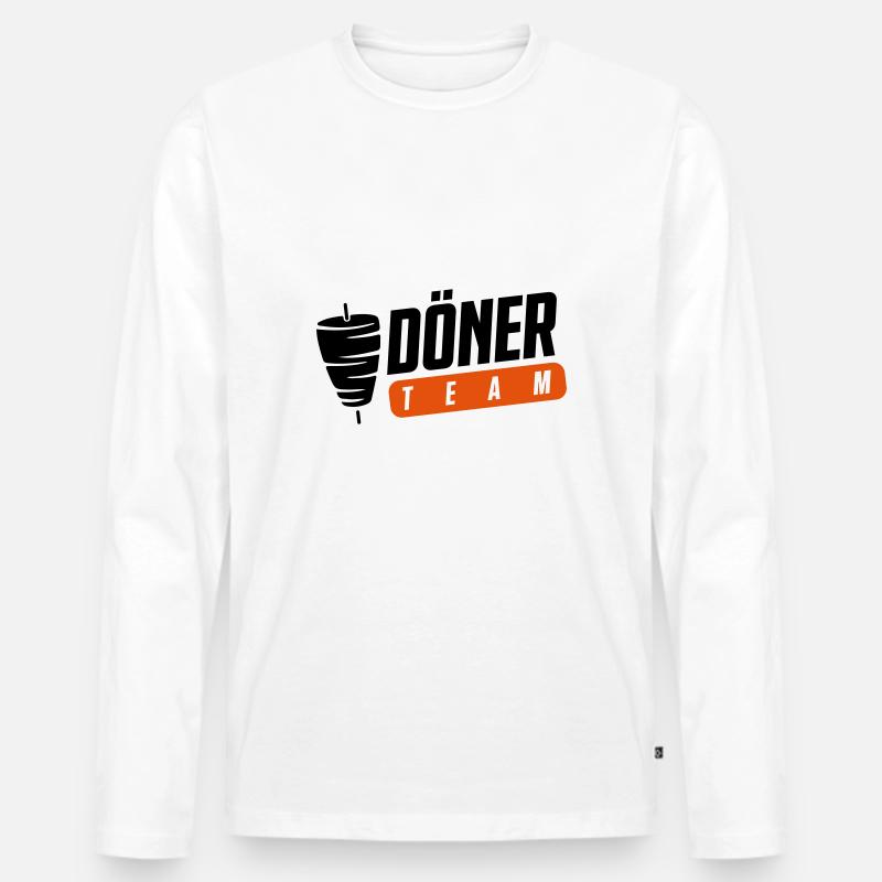 Döner Team - Männer Premium Bio Langarmshirt - Weiß