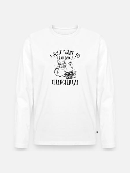 Chinchilla - T-shirt manches longues Premium bio Homme - blanc