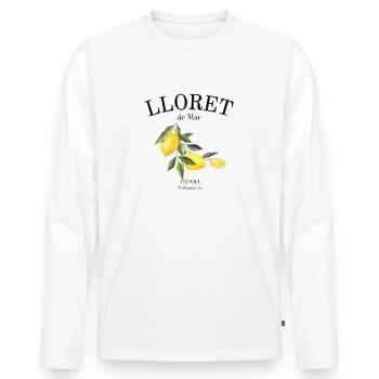 Lloret de Mar - Espagne - Boire - Vacances - Abitur - T-shirt manches longues Premium bio Homme - blanc - Devant - Nico (187cm)