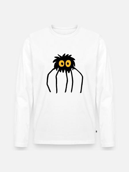 Krabbelchen - T-shirt manches longues Premium bio Homme - blanc