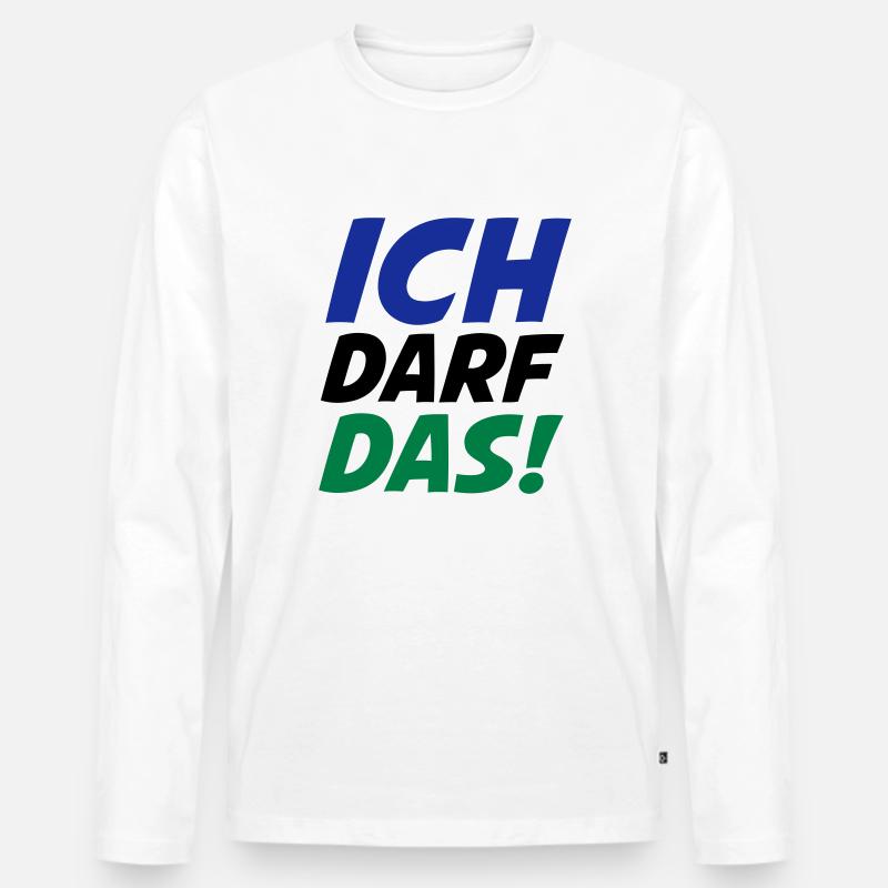 ich_darf_das_02 - Männer Premium Bio Langarmshirt - Weiß