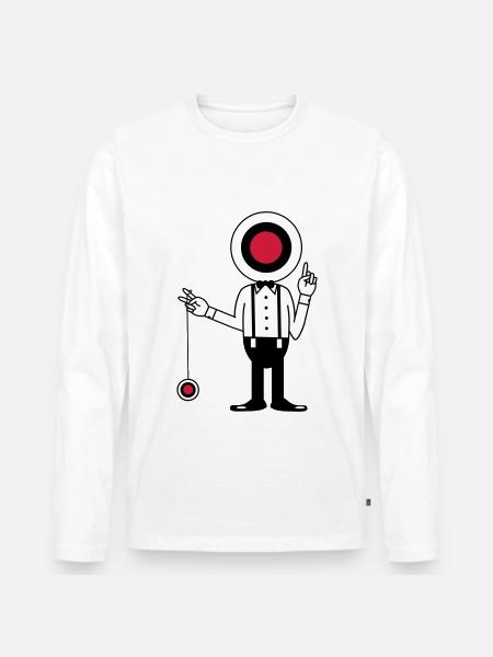 jojo - T-shirt manches longues Premium bio Homme - blanc