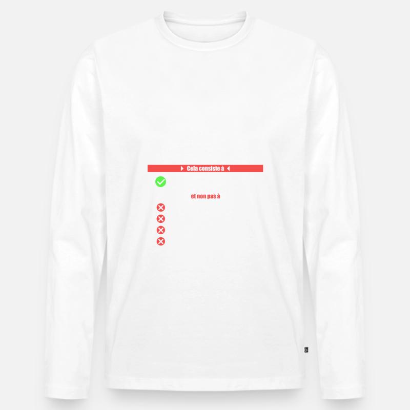Ich bin ein Entwickler - Männer Premium Bio Langarmshirt - undefined