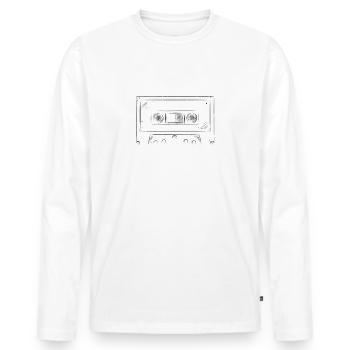 Original June 1976 46th Birthday Gift Men - Men's Premium Organic Long Sleeve Shirt - white - Front - Nico (187cm)