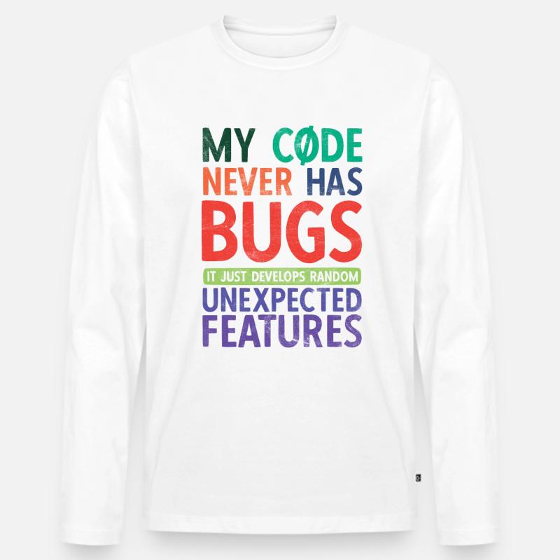 Software Ingenieur Informatiker Programmierer - Männer Premium Bio Langarmshirt - Weiß