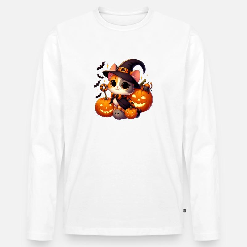 chhalloween2 - Männer Premium Bio Langarmshirt - Weiß