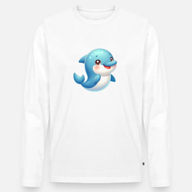 Zweiter Platz 2 - Männer Premium Bio Langarmshirt - Weiß