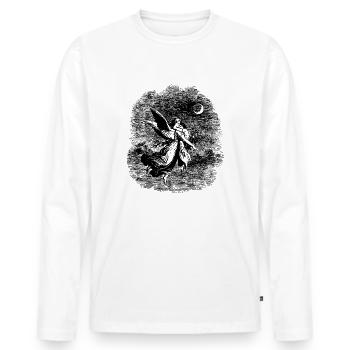 Guardian Angel - Men's Premium Organic Long Sleeve Shirt - white - Front - Nico (187cm)