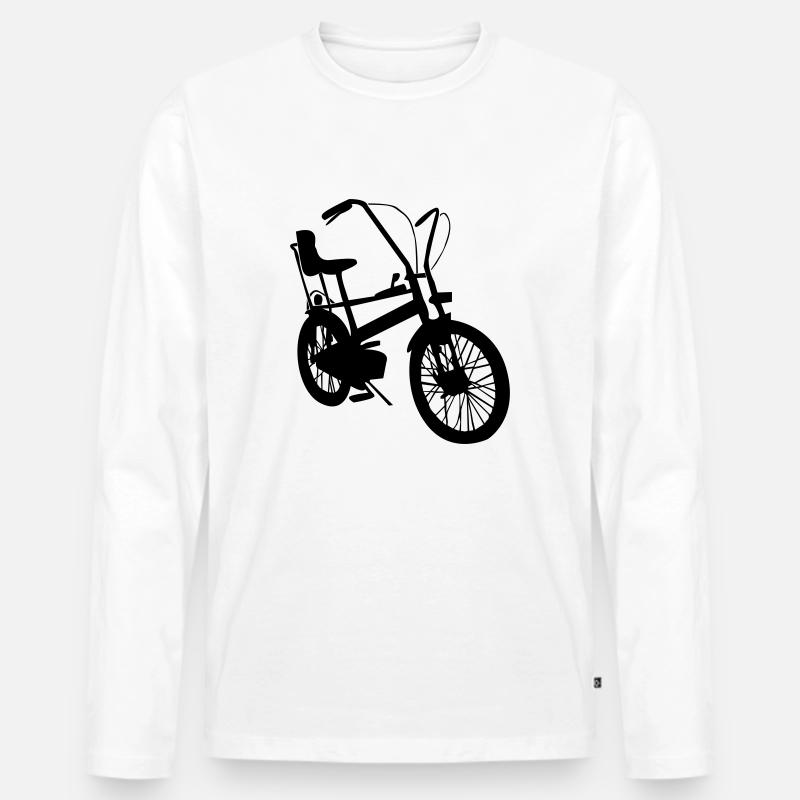 Bonanza - Männer Premium Bio Langarmshirt - Weiß