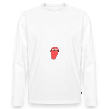 Cuckold cleanup service - Men's Premium Organic Long Sleeve Shirt - white - Front - Nico (187cm)