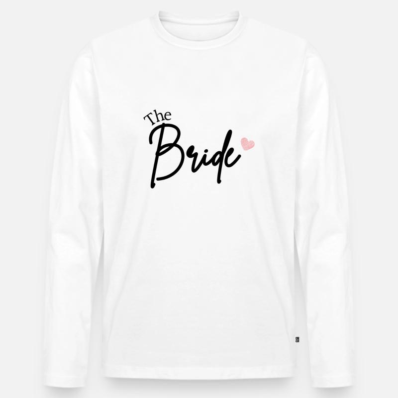 The Bride - Männer Premium Bio Langarmshirt - Weiß