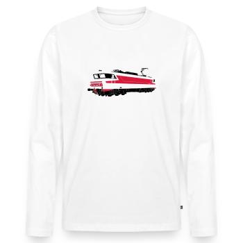 CC 6500 - T-shirt manches longues Premium bio Homme - blanc - Devant - Nico (187cm)