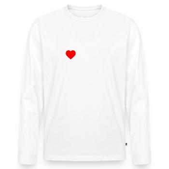 I love irish boys - Männer Premium Bio Langarmshirt - Weiß - Vorne - Nico (187cm)