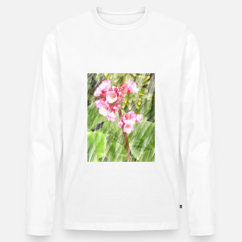 romantikerin - Männer Premium Bio Langarmshirt - Weiß