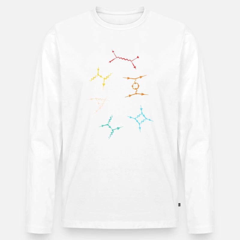 Quantum Physics Quantum Physics Quantum Leap - Men's Premium Organic Long Sleeve Shirt - white