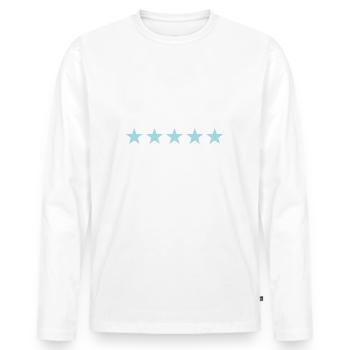 Neffe Beste Neffen Kinder Patenkinder Bruderkind - Männer Premium Bio Langarmshirt - Weiß - Vorne - Nico (187cm)