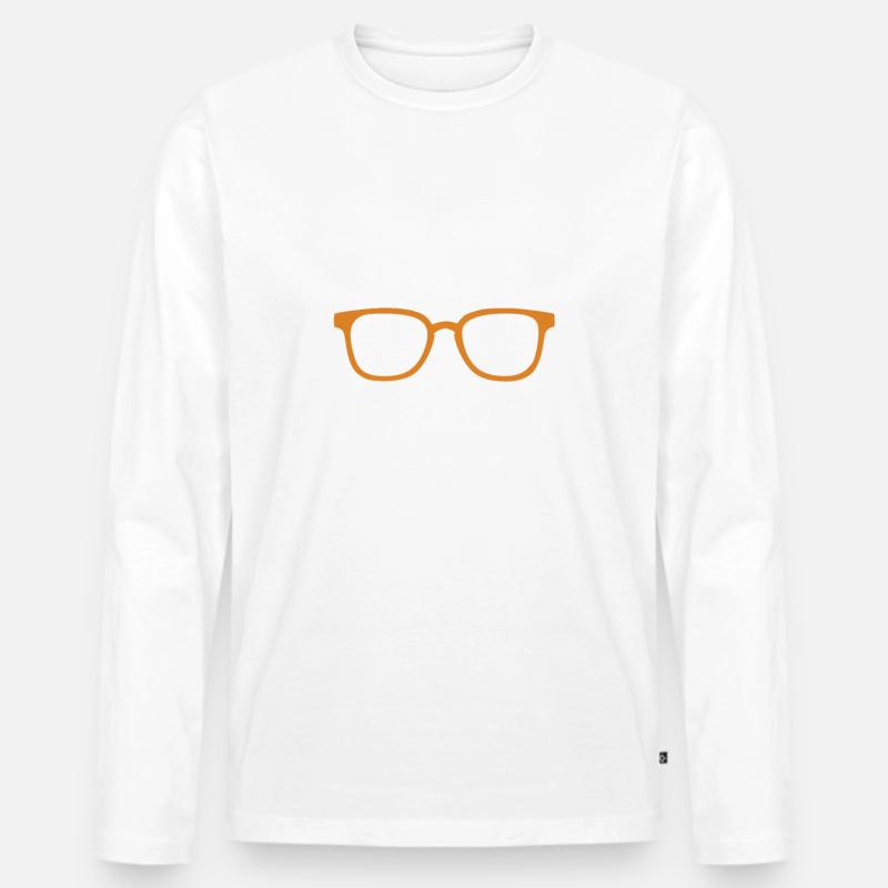 Blinde Blindheit Sehbehinderte Menschen - Männer Premium Bio Langarmshirt - Weiß