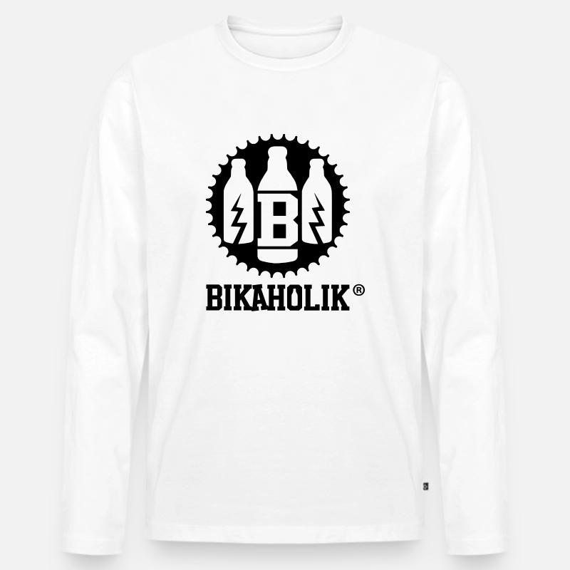 BKH Classic 2 - Männer Premium Bio Langarmshirt - Weiß