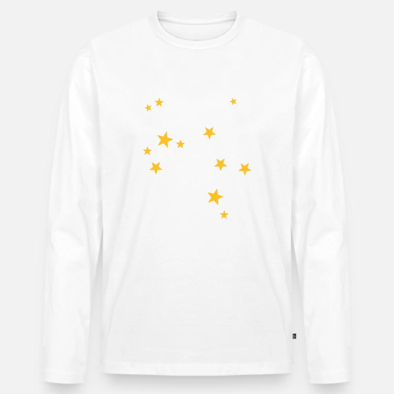 Schütze Sternbild - Männer Premium Bio Langarmshirt - Weiß
