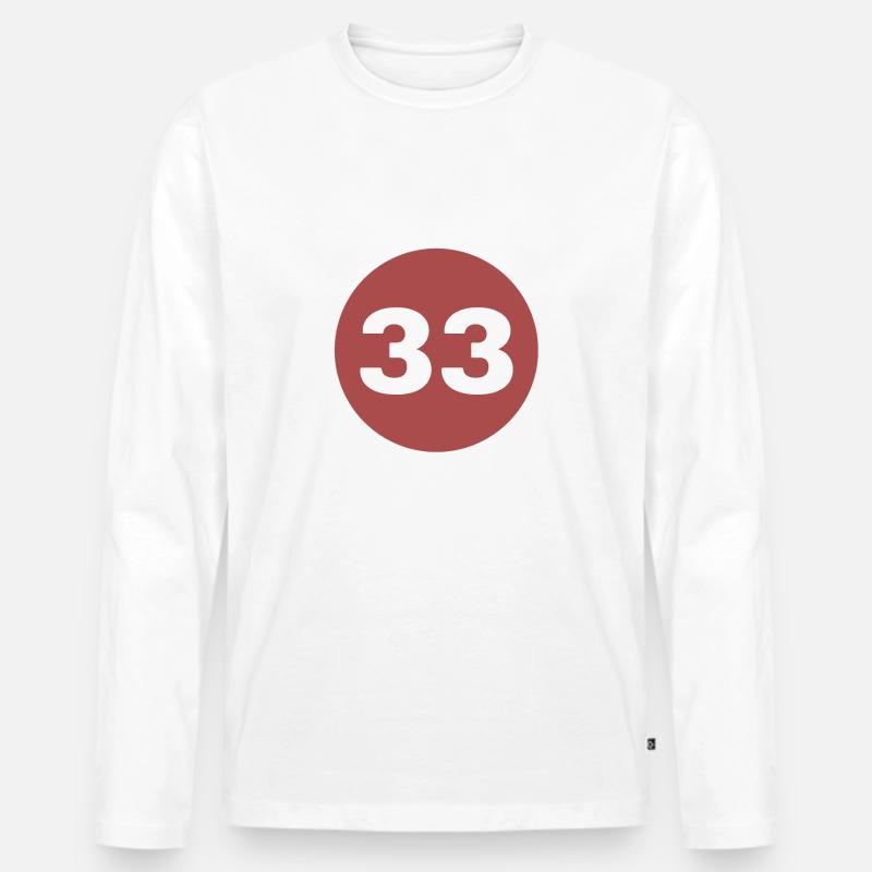 Mersin - Männer Premium Bio Langarmshirt - Weiß