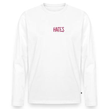 My Mom Hates My Tattoos Tätowierer Tattoo Lover - Männer Premium Bio Langarmshirt - Weiß - Vorne - Nico (187cm)