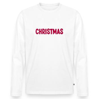 I Can't Wait for Christmas Ich Hasse Weihnachten - Männer Premium Bio Langarmshirt - Weiß - Vorne - Nico (187cm)