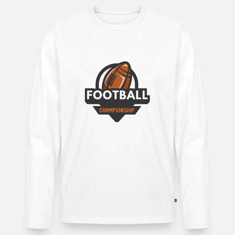 Ballsport - Männer Premium Bio Langarmshirt - Weiß