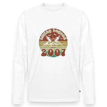 18th Birthday Living Legend since VIN 07/2007 - Men's Premium Organic Long Sleeve Shirt - white - Front - Nico (187cm)