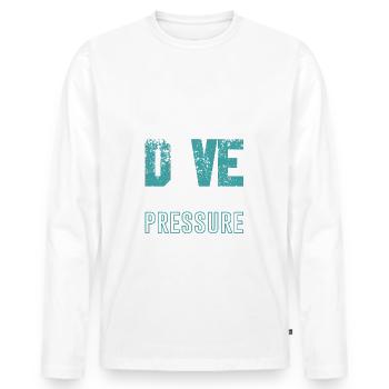 plongée plongée - T-shirt manches longues Premium bio Homme - blanc - Devant - Nico (187cm)