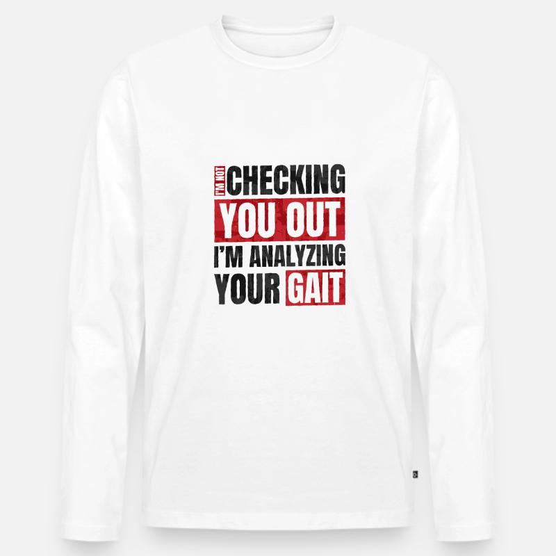 Physiotherapeut Physio Physiotherapie Beruf - Männer Premium Bio Langarmshirt - Weiß