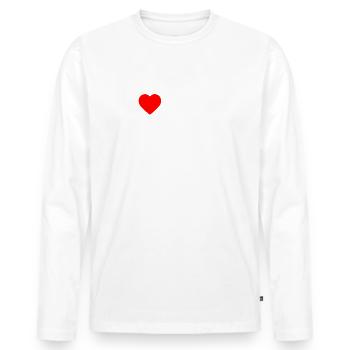 I love hot mamis - T-shirt manches longues Premium bio Homme - blanc - Devant - Nico (187cm)