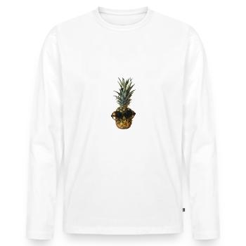 big bang theory: I'm not crazy II - Men's Premium Organic Long Sleeve Shirt - white - Front - Nico (187cm)