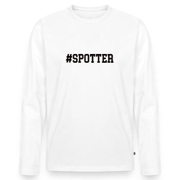 Spotter Cheerleading Sicherheit Stunt Cheerleader - Männer Premium Bio Langarmshirt - Weiß - Vorne - Nico (187cm)