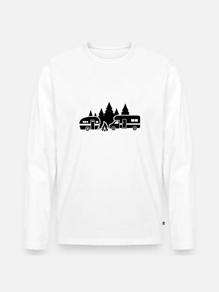 Camper - Men's Premium Organic Long Sleeve Shirt - white