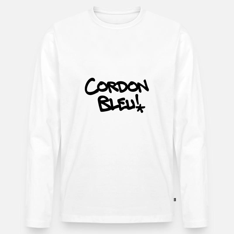 Cordon Bleu! - Männer Premium Bio Langarmshirt - Weiß
