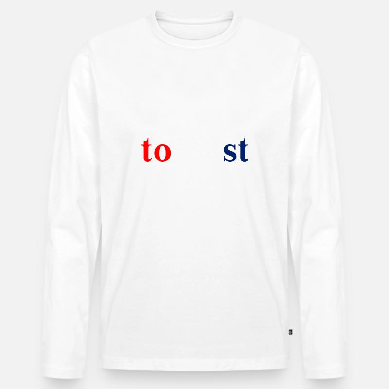Kroatischer tourist Geschenkidee Kroatien - Männer Premium Bio Langarmshirt - Weiß