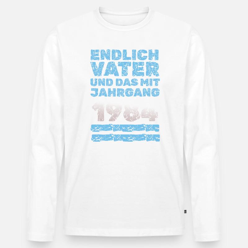mit 1984 - Männer Premium Bio Langarmshirt - undefined