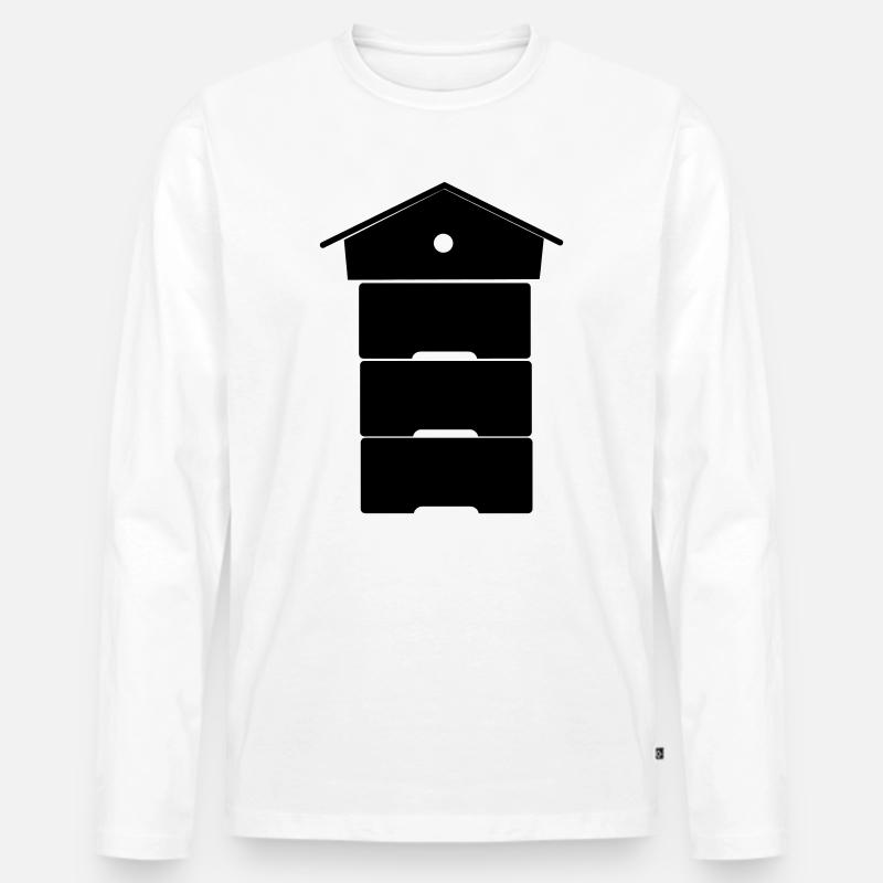 Imker - Männer Premium Bio Langarmshirt - Weiß
