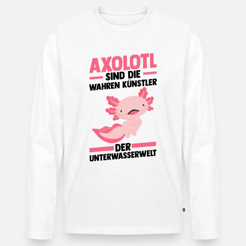 Axolotl - Männer Premium Bio Langarmshirt - undefined