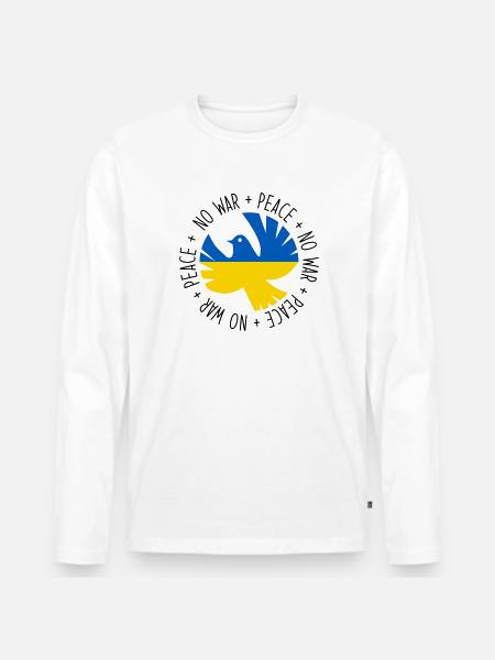 No war - kein Krieg - Men's Premium Organic Long Sleeve Shirt - white