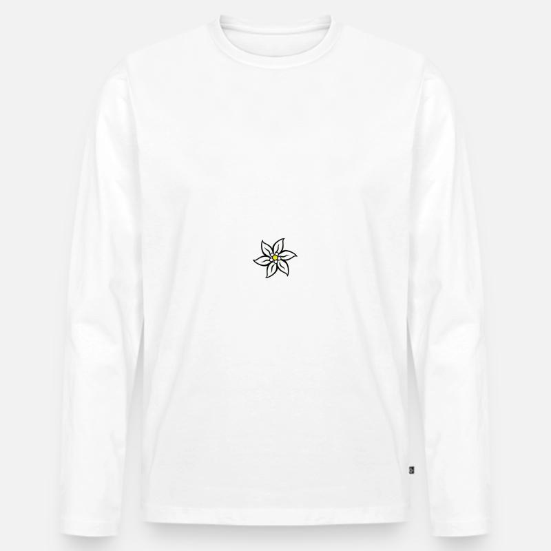 Obazda - Männer Premium Bio Langarmshirt - Weiß