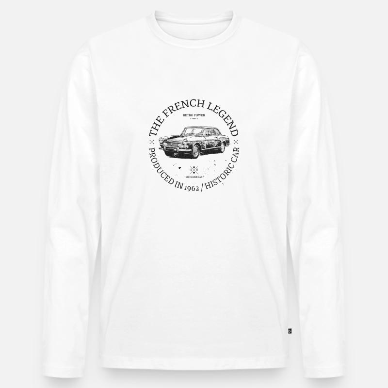 404 Coupé - Männer Premium Bio Langarmshirt - Weiß