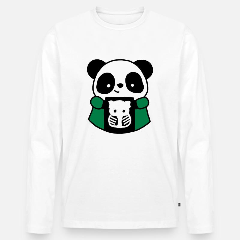 Panda TSRM Radiologie-Techniker - Männer Premium Bio Langarmshirt - Weiß