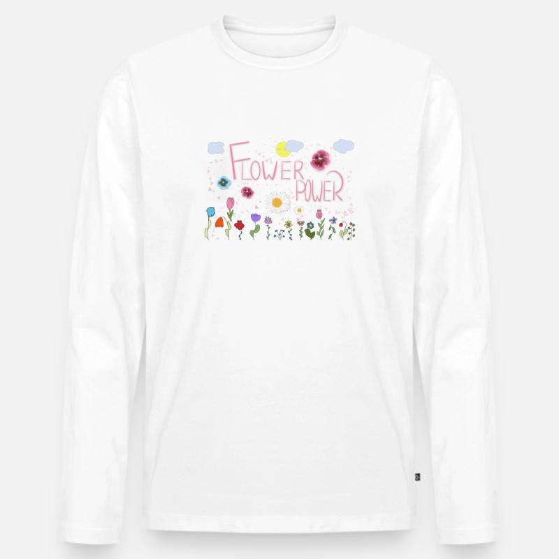 Spring is coming - Männer Premium Bio Langarmshirt - Weiß