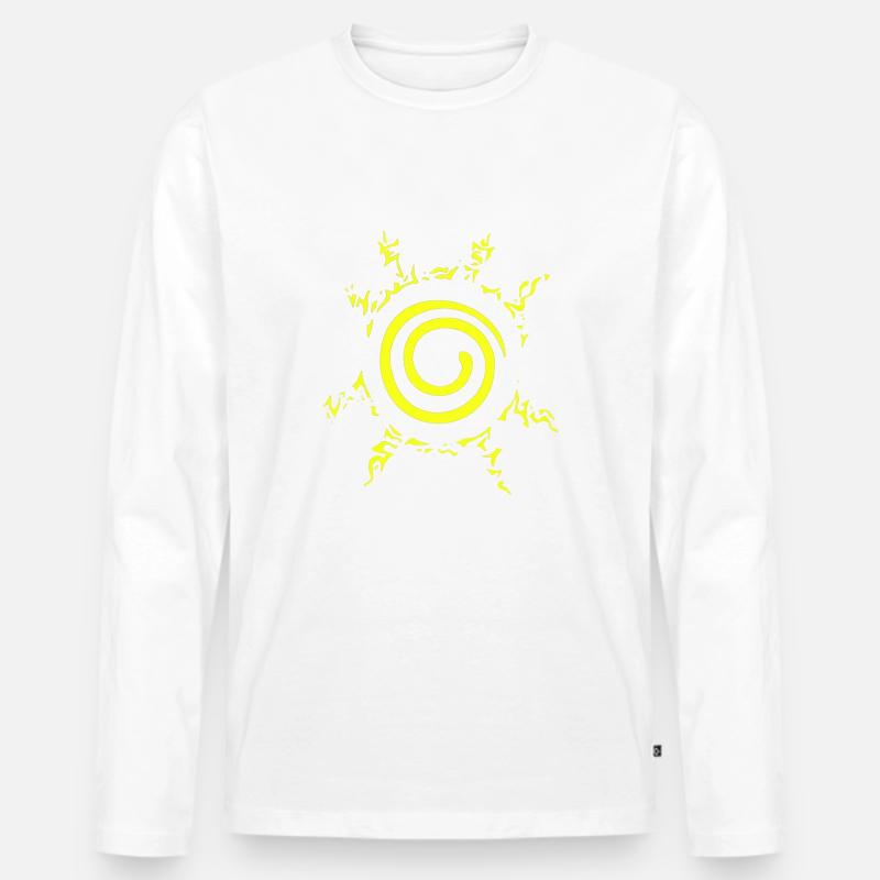 Naaaruto Mark - Männer Premium Bio Langarmshirt - Weiß