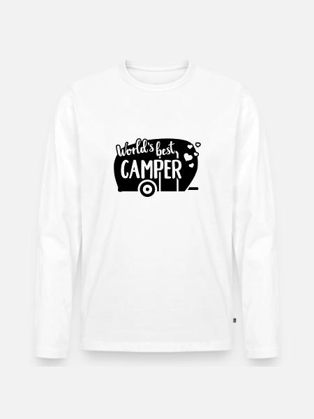 Caravan - Men's Premium Organic Long Sleeve Shirt - white