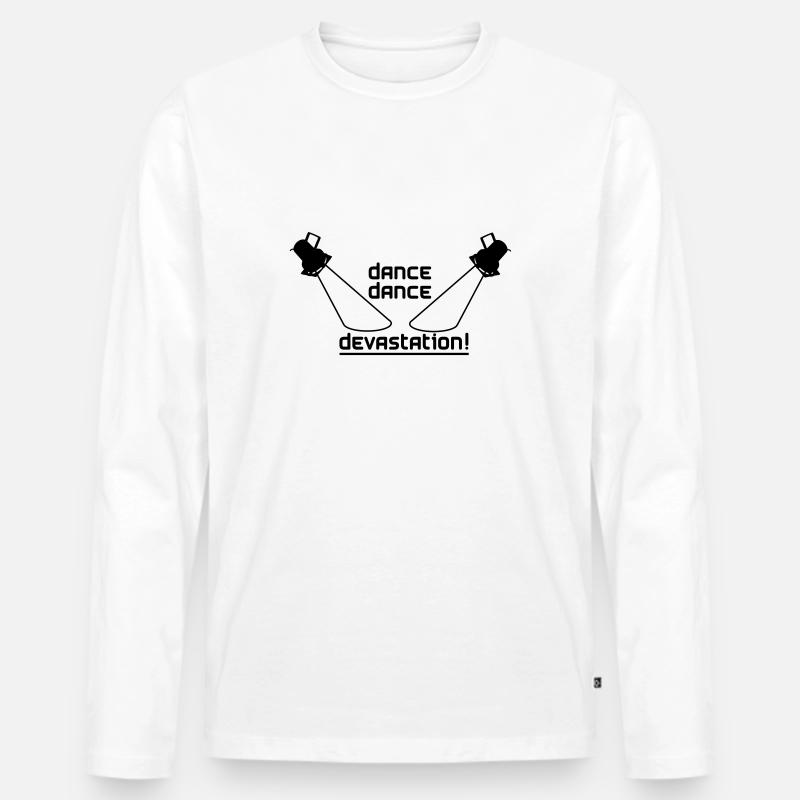 Dance Dance Devastation - Männer Premium Bio Langarmshirt - Weiß