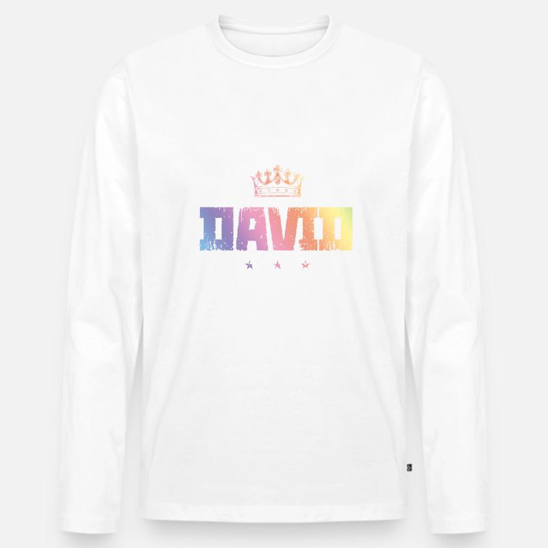 David - Männer Premium Bio Langarmshirt - undefined