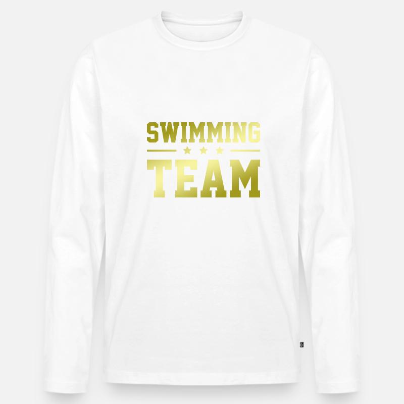 Swimming Team - Männer Premium Bio Langarmshirt - undefined