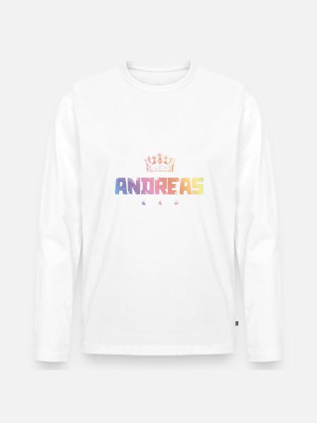 Andreas - Men's Premium Organic Long Sleeve Shirt - 